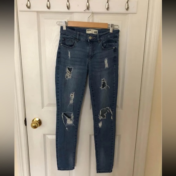 Garage High Waist Ripped Jeggings - Picture 4 of 5